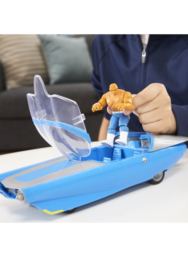 MARVEL CLASSIC F4 4IN VEHICLE AND FIGURE - Image 4